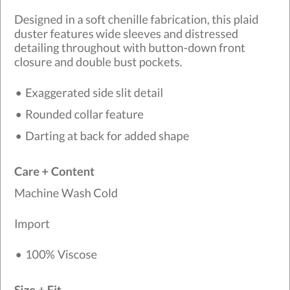 FREE PEOPLE Ashima Chenille Duster/Kimono/Jacket Sz S - Picture 11 of 12